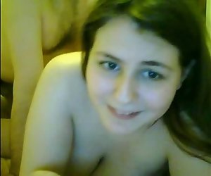 Geile Fat Chubby Teen GF ficken Ihr BF auf Cam-P2